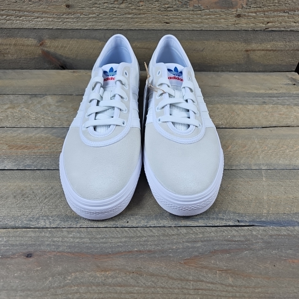 adidas Adi Ease Men's Casual Skateboarding Shoes Suede/Mesh White - Picture 5 of 12